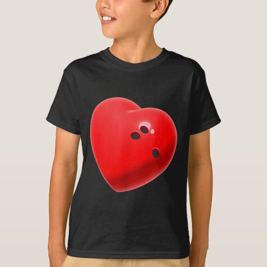 T-shirt Love Bowling Ball Hearts Bowling Lover Valentine's (Devant)