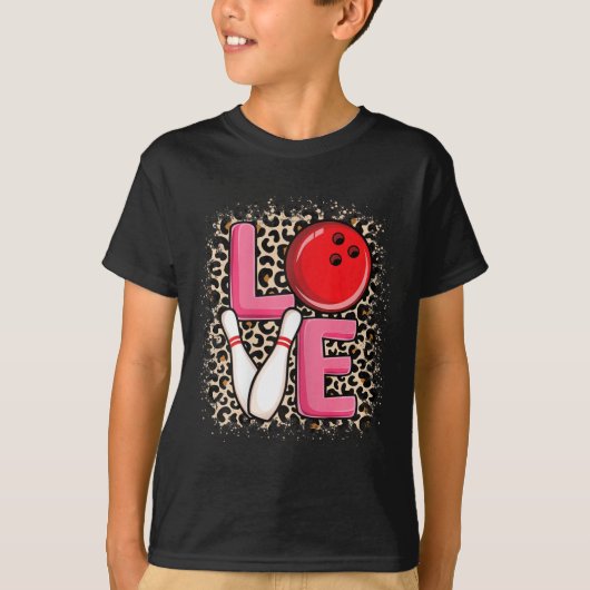 T-shirt Love Bowling Cute Bowling Femmes Bowler (Devant)