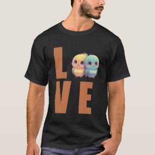 T-shirt Love Budgie Mom Budgerigar Parakeet Bird 1