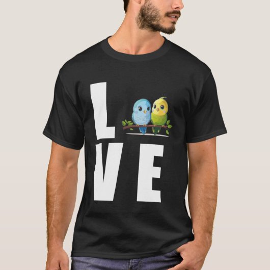 T-shirt Love Budgie Mom Budgerigar Parakeet Bird 10 (Devant)