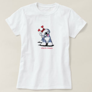 T-Shirt Love Bug Chien de Berger Anglais Ancien