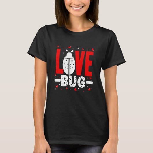 T-shirt Love Bug Valentine's Day Good Luck Nature Date Cou (Devant)