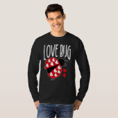 T-shirt Love Bug Valentine's Day Good Luck Nature Date Sin (Devant entier)