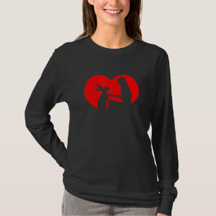 T-shirt Love Bunnies Femme Coeur Lapin Lapin Lapin Coeur L