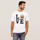 T-shirt Love Burger (Devant entier)