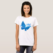 T-shirt Love Burns Hottest When It's Blue (Devant entier)