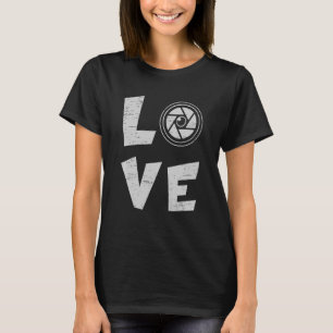 T-shirt Love Camera Lover Photojournaliste