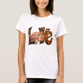 T-shirt Love Camping Pretty (Devant)