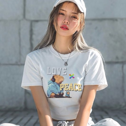 T-shirt LOVE × CAPYBARA - Custom