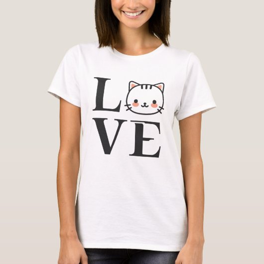 T-shirt Love Cats (Devant)