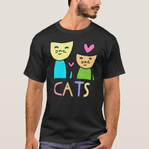 T-shirt Love Cats Dessin De Jad Fair