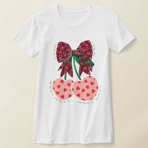T-shirt Love cerise beaucoup de fruit drôle