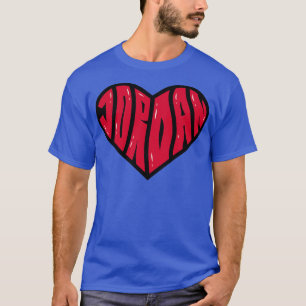 T-shirt Love chaîne texte jordan