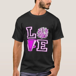 T-shirt Love Cheer For N Cheerleader