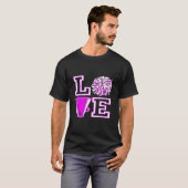 T-shirt Love Cheer For N Cheerleader (Devant entier)