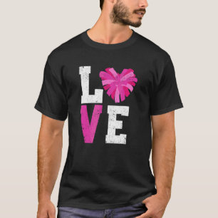 T-shirt Love Cheer Pom-pom girl Sport Cheerleader
