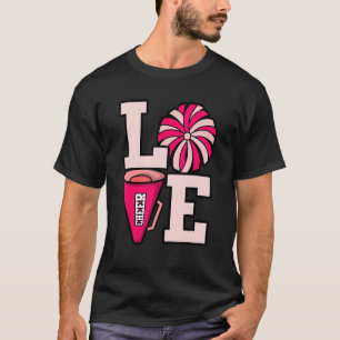 T-shirt Love Cheerled Pom-pom girl Cheer Squad Entraîneur