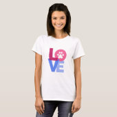 T-shirt LOVE Chien Paw (Devant entier)