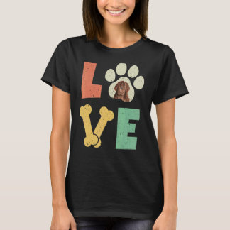 T-shirt Love Chien Terre-Neuve Chien de race