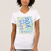 T-shirt Love cite blanc (Devant)
