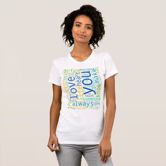 T-shirt Love cite blanc (Devant entier)