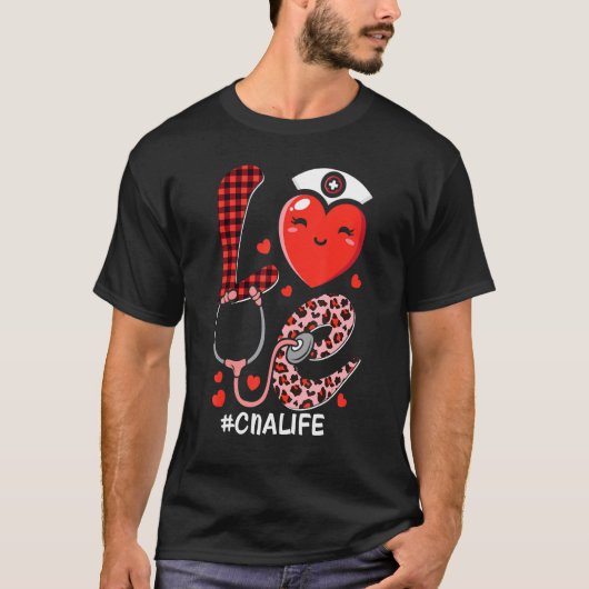 T-shirt Love CNA Valentines Day Scrub Valentine RN ICU ER (Devant)