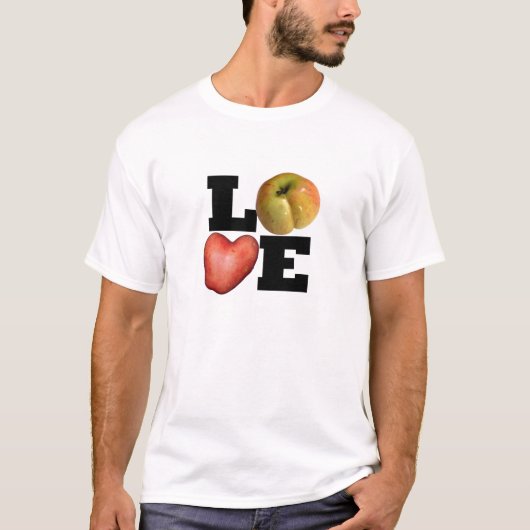 T-shirt LOVE Collection Coeur Pomme de terre Hommes Tee (Devant)