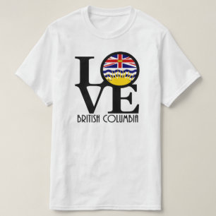T-shirt LOVE Colombie-Britannique (première impression)