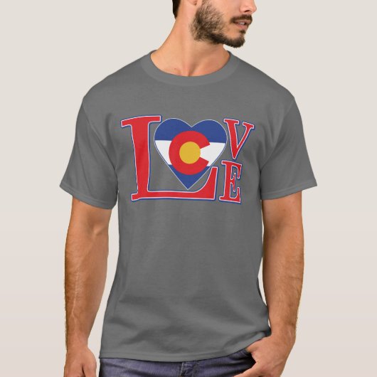 T-shirt Love Colorado (Devant)