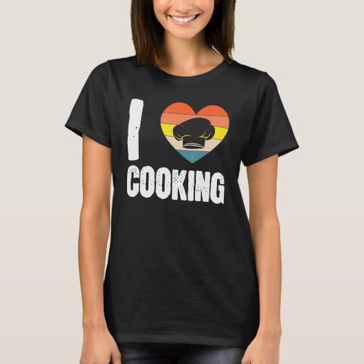 T-shirt Love Cooking Expert Chef Cook Culinary Graphic (Devant)