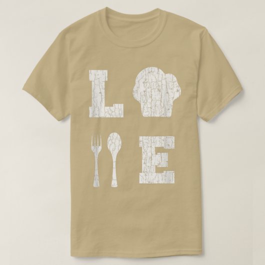 T-shirt Love Cooking Funny Cook (Design devant)