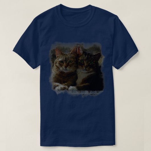 T-shirt Love couple de chats (Design devant)