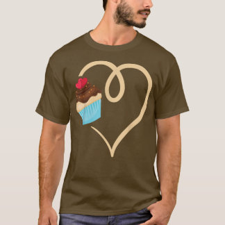 T-shirt Love Cupcake Baking Baker Cupcake Cuisine Nouveaut