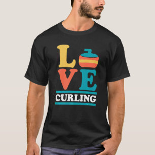 T-shirt Love Curling Curler Sport Curling Stone