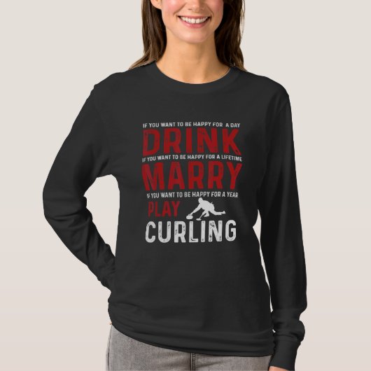 T-shirt Love Curling Team (Devant)