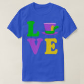T-shirt LOVE Cute Style Simple Mardi Gras 2022 Nouvelle-Or (Design devant)
