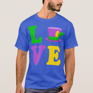 T-shirt LOVE Cute Style Simple Mardi Gras 2022 Nouvelle-Or