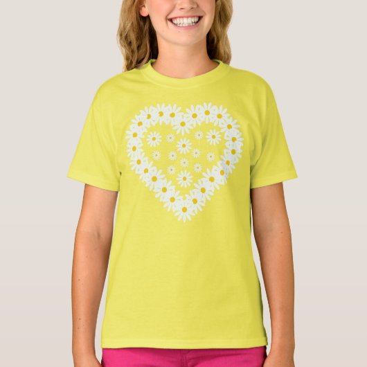 T-shirt Love Daisy Flowers (Devant)