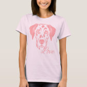 T-shirt Love Dalmata (Devant)