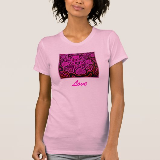 T-shirt 'Love' Dames (Voorkant)