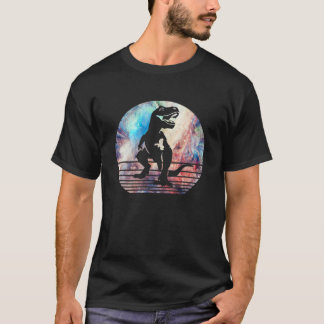 T-shirt Love Dinosaur Femmes Couchers de soleil Dinosaure 