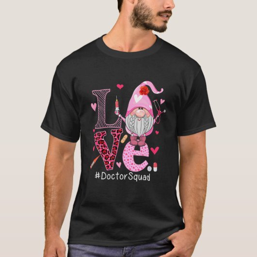 T-shirt LOVE Doctor Squad mignon Heureuse Sainte-Valentin (Devant)