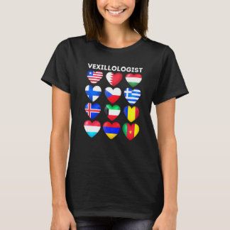 T-shirt Love Drapeau Collector Vexillologie Vexillologiste