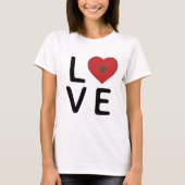 T-shirt Love - drapeau du Maroc (Devant)