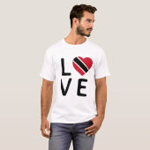 T-shirt Love - Drapeau Trinité-et-Tobago (Devant entier)