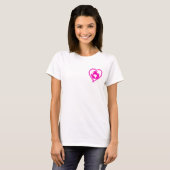 T-shirt LOVE EARTH (Rose) (Devant entier)