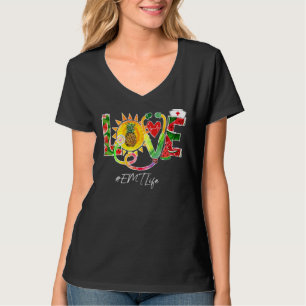 T-shirt Love Emt Nurse Off Duty Watermelon Pineappon Summe