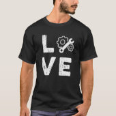T-shirt Love Engineer Civil Engineering Engineers (Devant)
