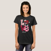 T-shirt LOVE ER Emergency Nurse Valentine Day Dabbing Hear (Devant entier)