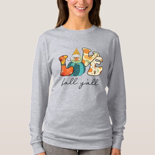 T-shirt Love Fall Y'all (Devant)